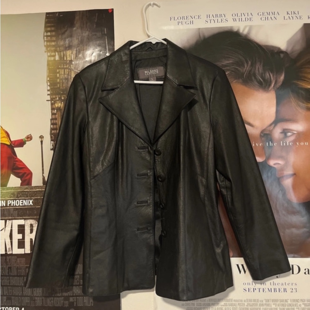 Black Leather Women's Jacket